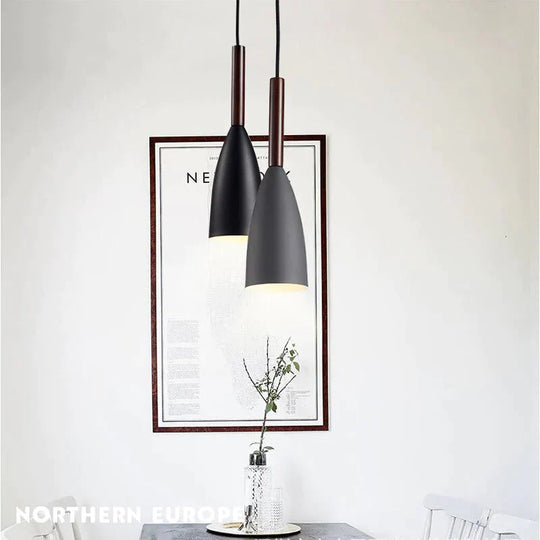 Modern Loft Simple Pendant Lights E27 Led Single Head Hanging Lamp For Kitchen Living Room Bedside