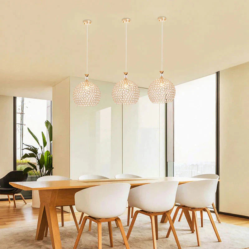 Modern Simplicity Style Indoor Decorations Pendant Lamp E27 Led Crystal Lights For Restaurant 3