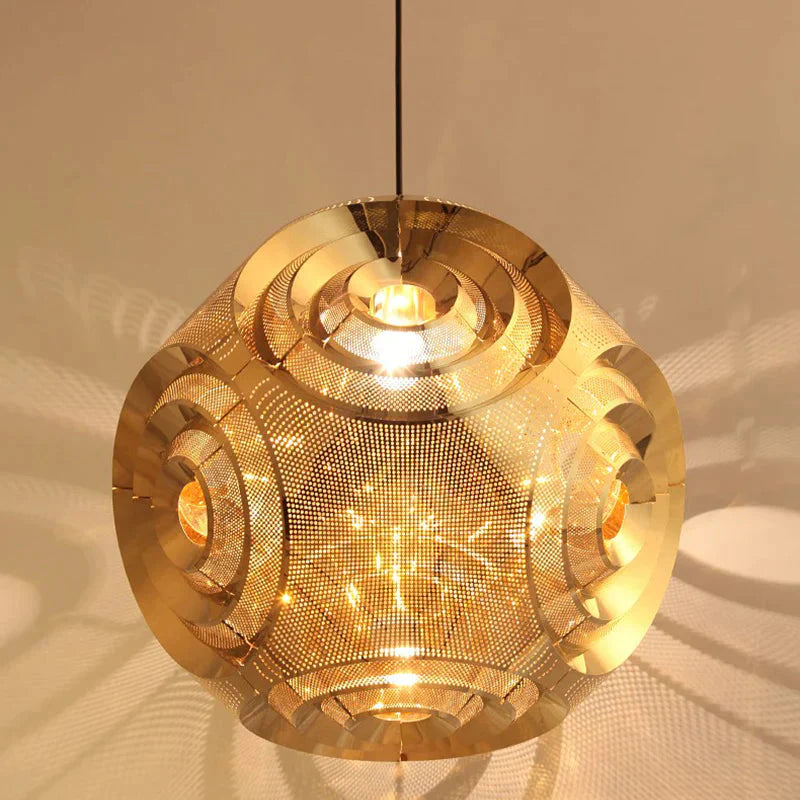 Modern Personality Music Box Hanging Lamps E27 Led Stainless Steel Pendant For Living Room Kichen