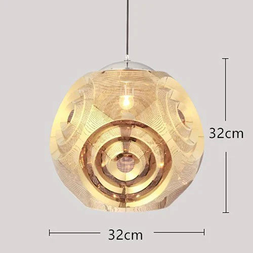 Modern Personality Music Box Hanging Lamps E27 Led Stainless Steel Pendant For Living Room Kichen