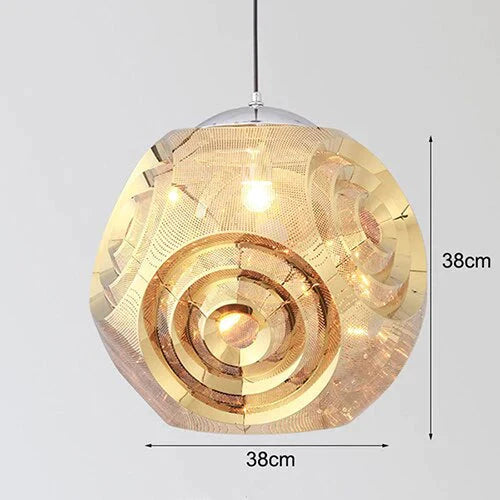 Modern Personality Music Box Hanging Lamps E27 Led Stainless Steel Pendant For Living Room Kichen