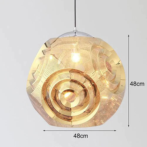 Modern Personality Music Box Hanging Lamps E27 Led Stainless Steel Pendant For Living Room Kichen