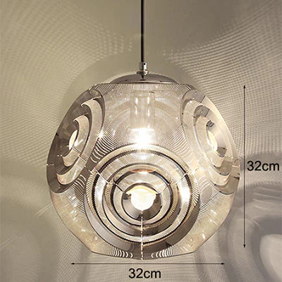 Modern Personality Music Box Hanging Lamps E27 Led Stainless Steel Pendant For Living Room Kichen