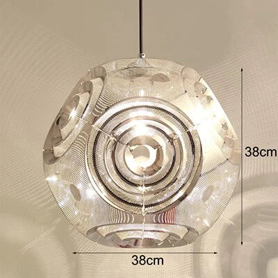 Modern Personality Music Box Hanging Lamps E27 Led Stainless Steel Pendant For Living Room Kichen