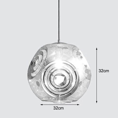 Modern Personality Music Box Hanging Lamps E27 Led Stainless Steel Pendant For Living Room Kichen