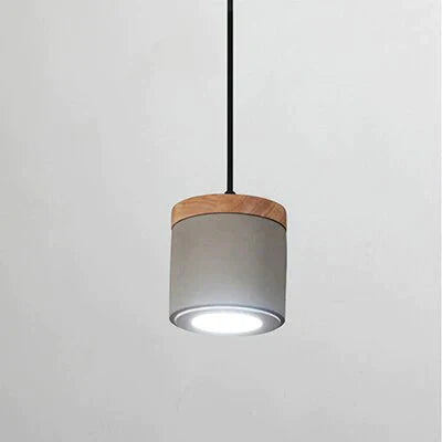 Modern Industrial Led Single Head Cement Pendant Lamps Warm Simple Hanging Light For Living Room