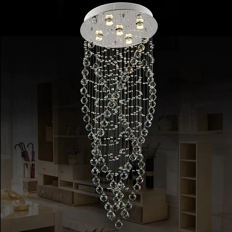 Vintage Europe Chandelier Modern Crystal Lamp With Gu10 5 Lights Royal For Bedroom Living Room