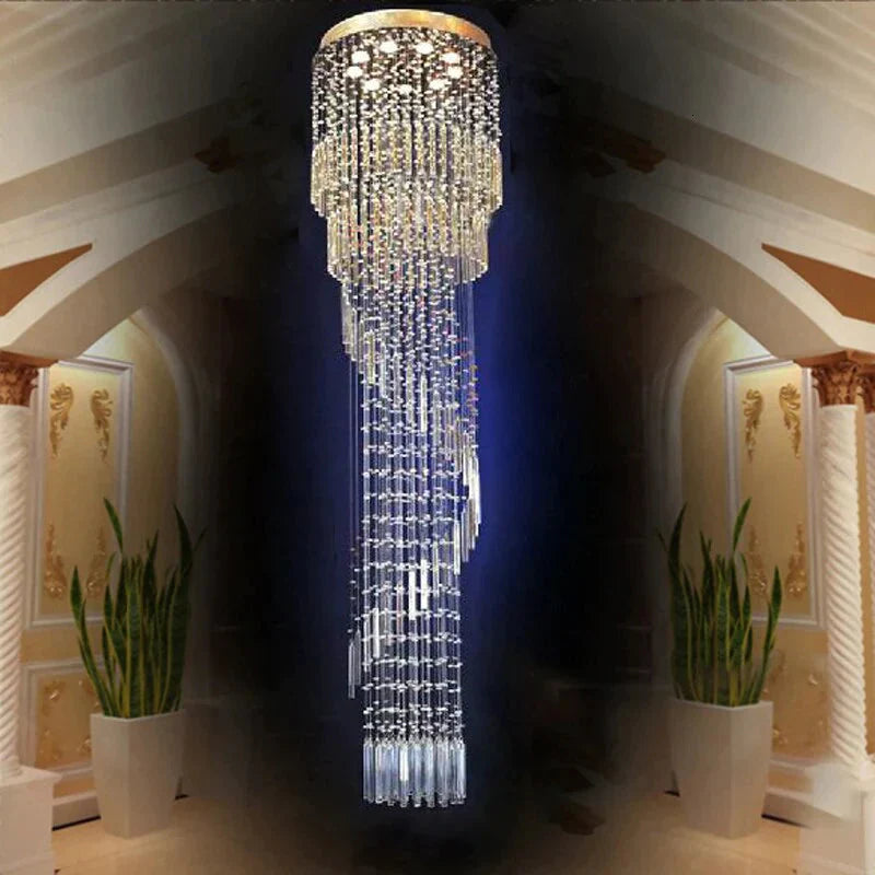 Empire Nordic Traditional Loft Chandelier Crystal Modern Lamp With Gu10 9 Lights For Bedroom Living