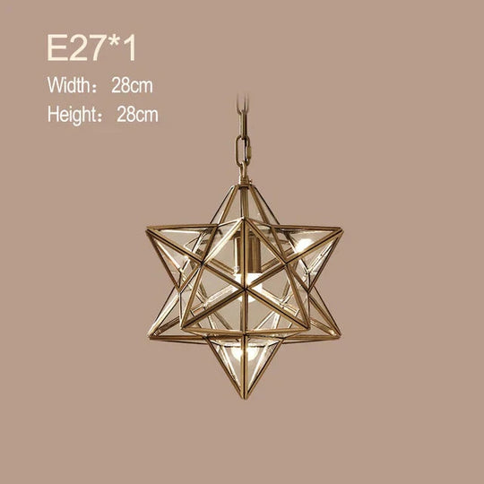 Loft Decor Star Copper Pendant Lights For Dining Room Lustre Salon Modern Lighting Suspension