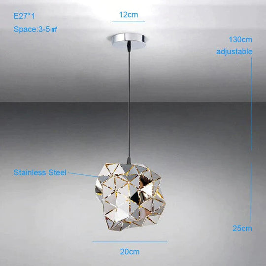 Modern Stainless Steel Pendant Lights Minimalist Style Dining Room Lled Lamps Led Luminaire