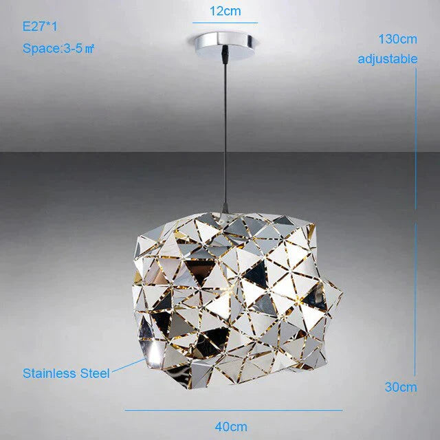 Modern Stainless Steel Pendant Lights Minimalist Style Dining Room Lled Lamps Led Luminaire