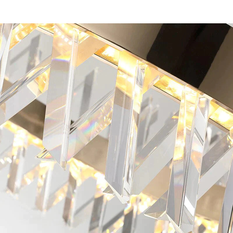 Luxury Crystal Pendant Light Living Room Led Lamps Dining Modern Hanging Lighting Bedroom Kitchen