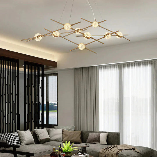Gold Simple Led Pendant Light Living Room White Neutral Cool Hanging Lamp Modern Kitchen Fixture