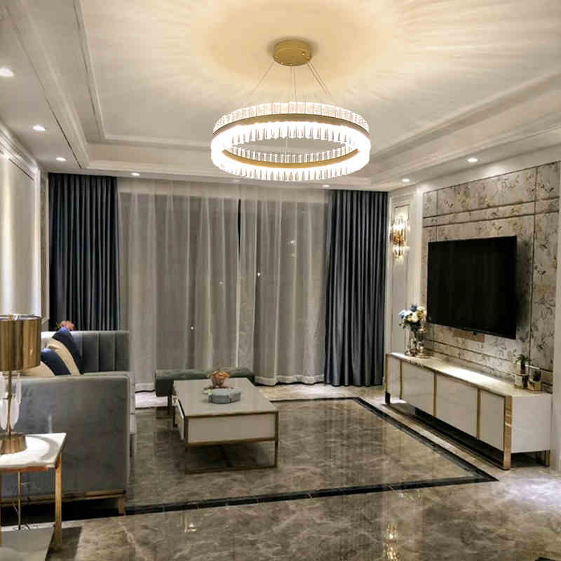 Norris - Luxury Crystal Pendant Light Living Room Led Lamps Dining Modern Hanging Lighting Bedroom