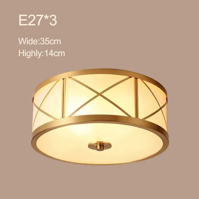 Modern Copper Plafonnier Led Ceiling Light Living Room Lights Lampy Sufitowe Lamp Lustre Lamparas