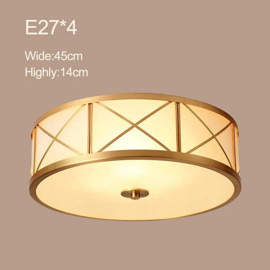 Modern Copper Plafonnier Led Ceiling Light Living Room Lights Lampy Sufitowe Lamp Lustre Lamparas