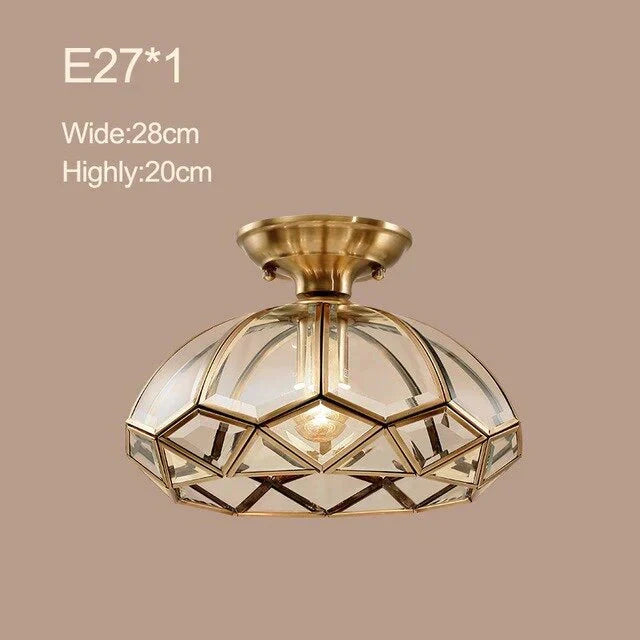 Glass Copper Plafonnier Led Ceiling Light Living Room Lights Lampy Sufitowe Lamp Lustre Lamparas De