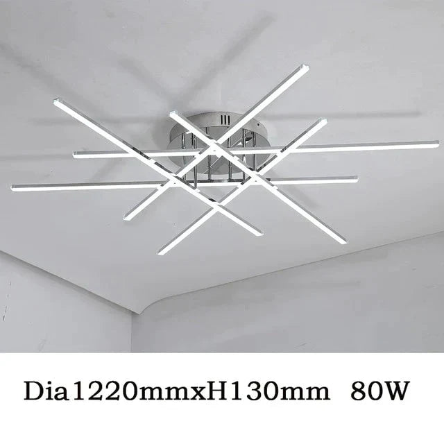 Chrome Plated Finish Modern Led Ceiling Lights For Living Room Bedroom Study Home Deco Lamp /