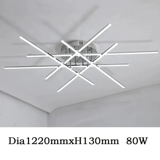 Chrome Plated Finish Modern Led Ceiling Lights For Living Room Bedroom Study Home Deco Lamp /