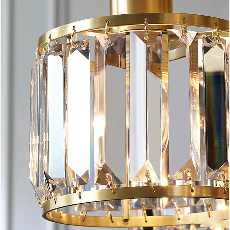 Crystal Ceiling Lights Bedroom Modern Design Copper Lamp Dining Room Led Kitchen Lustre Living