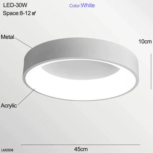 Led Ceiling Light Bedroom Modern Panel Lamp Lighting Fixture Living Room Kitchen Surface Mount