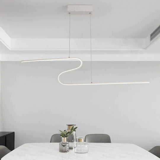 Z Shape Hanging Pendant Lights For Dining Room Kitchen Home Deco Black Or White Finish Lamp Color /