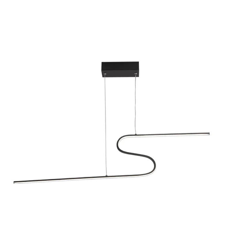 Z Shape Hanging Pendant Lights For Dining Room Kitchen Home Deco Black Or White Finish Lamp Matte /