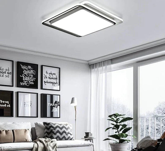 Modern Ceiling Lights Lamp Black White Lampshade High Quality For Living Room Bedroom Surface