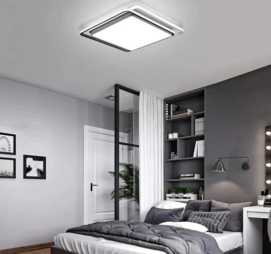 Modern Ceiling Lights Lamp Black White Lampshade High Quality For Living Room Bedroom Surface