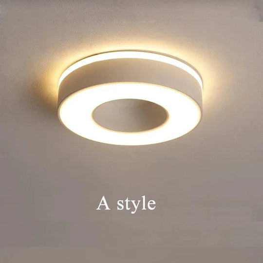 New Design Led Ceiling Light Corridor Art Gallery Decoration Front Balcony Lamp Porch White Black