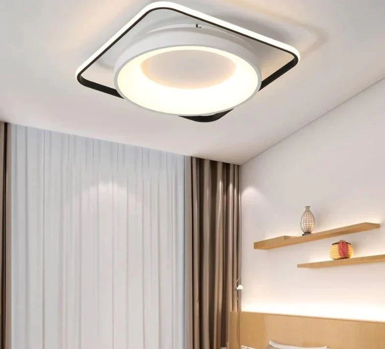 Modern Acrylic Ceiling Lights For Bedroom Support Remote Control Led Surface Mount Lamps