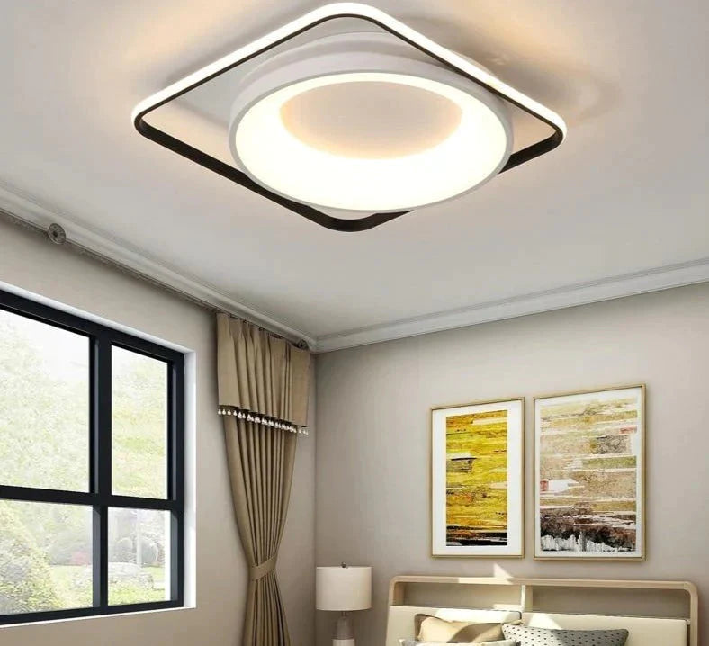 Modern Acrylic Ceiling Lights For Bedroom Support Remote Control Led Surface Mount Lamps