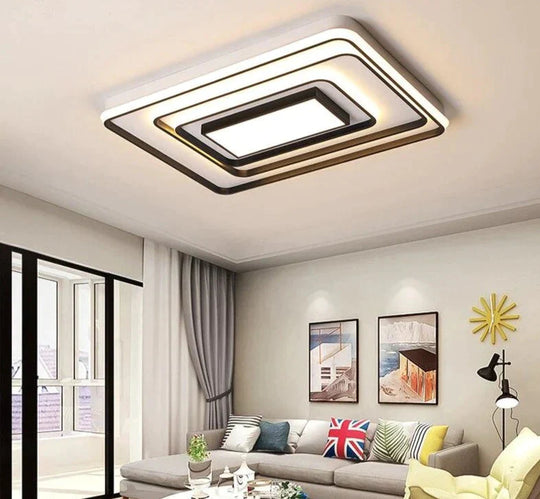 Modern Square/Rectangle Led Ceiling Light Living Room Bedroom Lighting Fixture Lamp Surface Mount