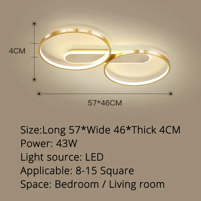Bedroom Lamp Modern Minimalist Master Ceiling Nordic Light Luxury Gold Led Living Room Study Home /