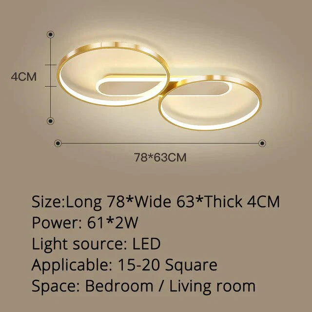 Bedroom Lamp Modern Minimalist Master Ceiling Nordic Light Luxury Gold Led Living Room Study Home /