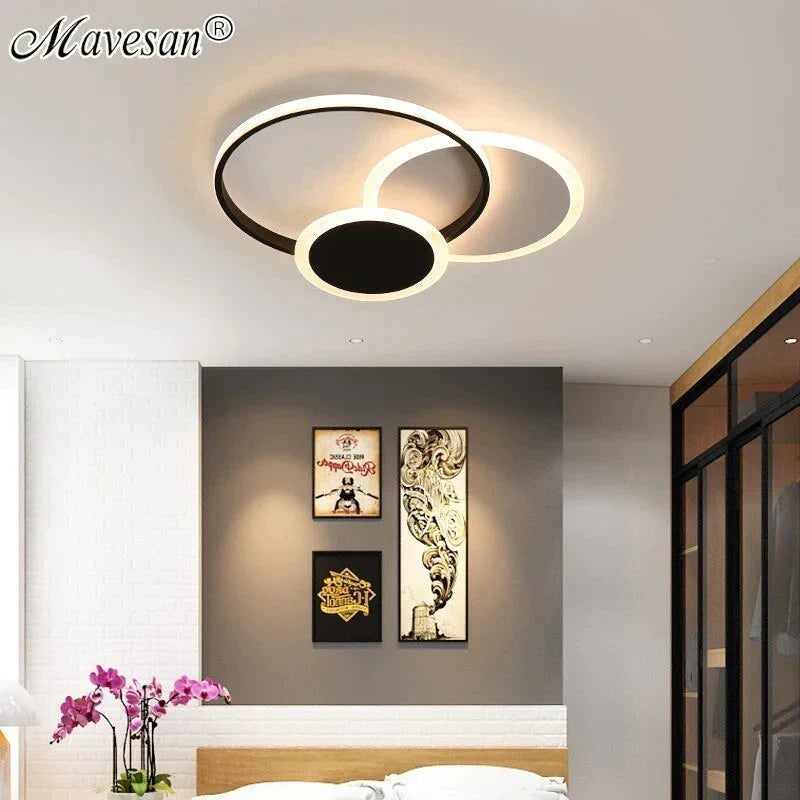 New Led Ceiling Lights Living Room Bedroom Round Square Lighting Fixtures Dimmable Modern Dome