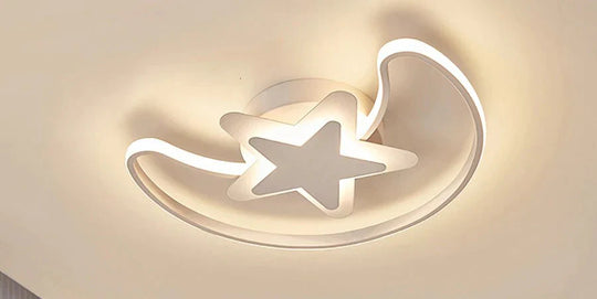 Acrylic Kids Led Ceiling Lights For Study Room Moon Stars Lightin Fixtures Lampe Plafond Home 10 -