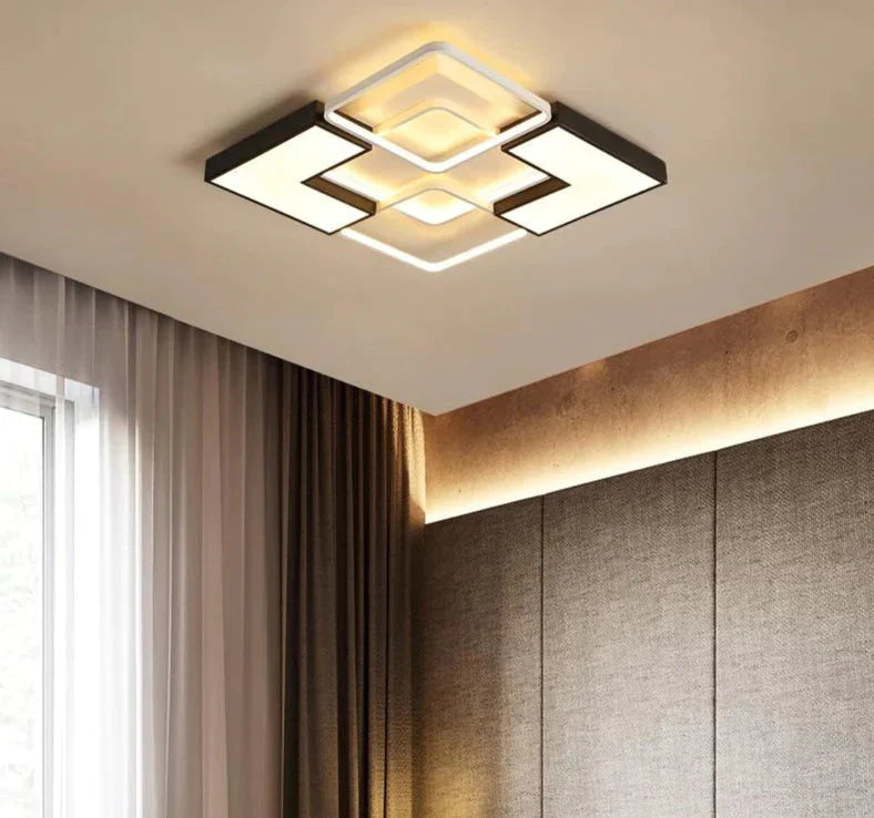 Modern Led Ceiling Light For Living Room Bedroom Dining Fixtures Led Rectangle Lamp Luminaires Home