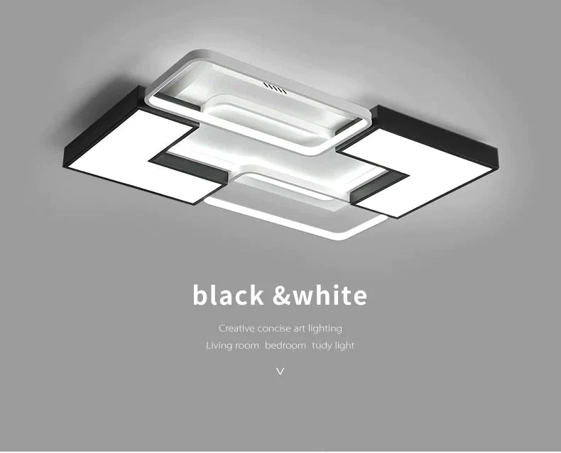 Modern Led Ceiling Light For Living Room Bedroom Dining Fixtures Led Rectangle Lamp Luminaires Home