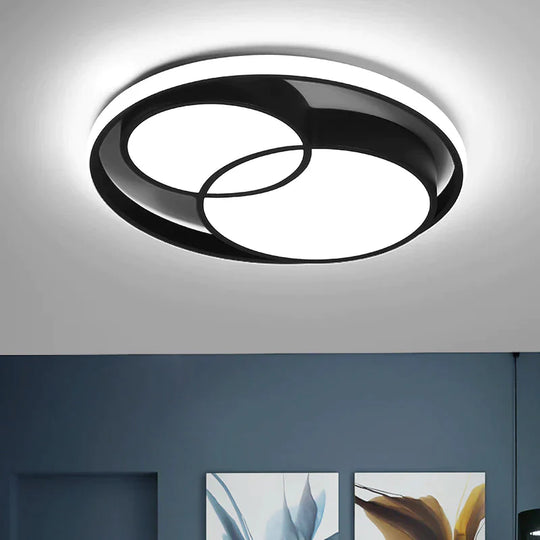 Modern Led Ceiling Light Round Simple Decoration Rc Dimmable Fixtures For Dining Bed Living Room