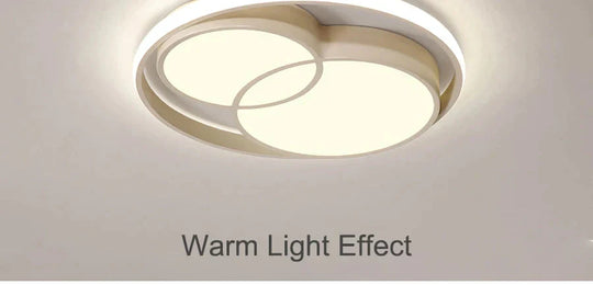 Modern Led Ceiling Light Round Simple Decoration Rc Dimmable Fixtures For Dining Bed Living Room