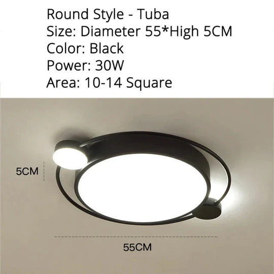 New Ceiling Light For Square/Round/Rectangle Shape Led Bedroom Luminarias Para Teto Led Lights Home