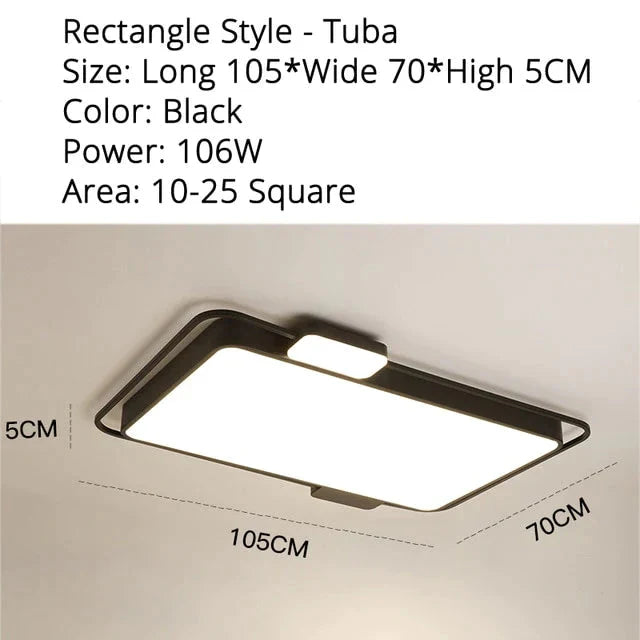 New Ceiling Light For Square/Round/Rectangle Shape Led Bedroom Luminarias Para Teto Led Lights Home