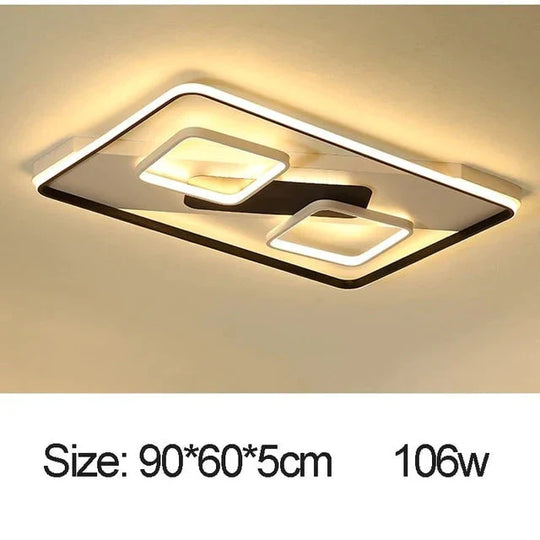 Modern Acrylic Ceiling Lights For Bedroom Support Remote Control Led Surface Mount Lamps Living