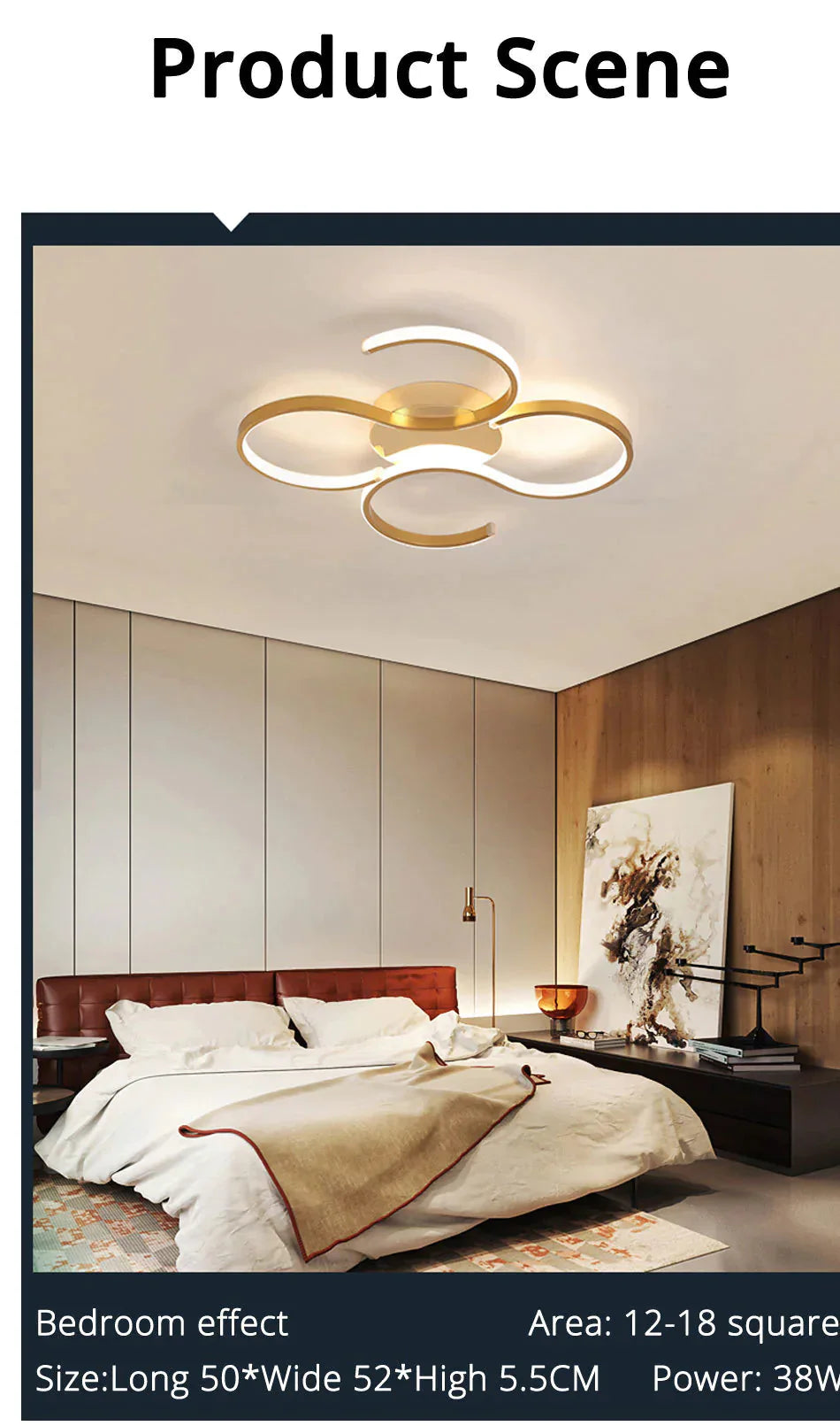 Led Ceiling Lights Gold Body Modern Living Room For Bedroom Support Remote Control Led Lamps