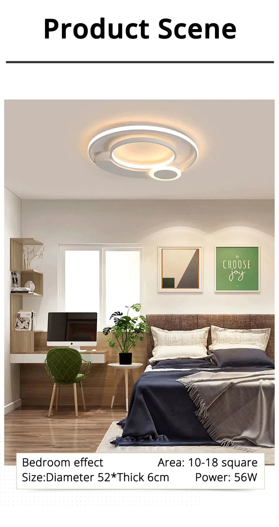 New Modern Led Ceiling Lights For Living Room Bedroom White With Black Surface Mounted Lighting