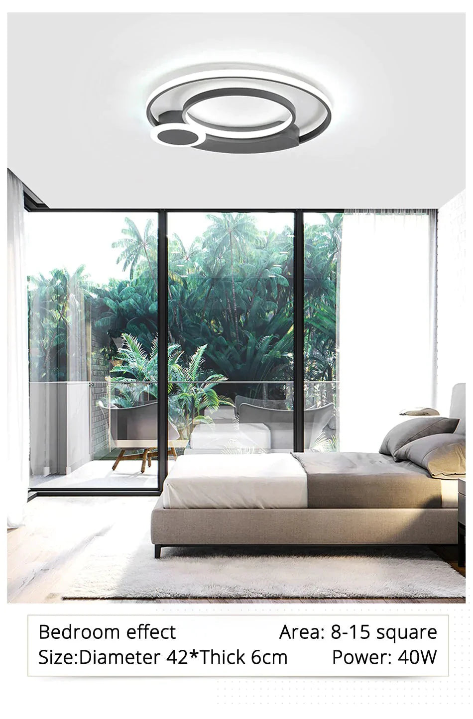 New Modern Led Ceiling Lights For Living Room Bedroom White With Black Surface Mounted Lighting