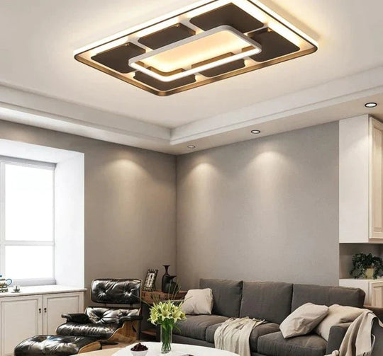 Modern Living Room Ceiling Lights For Bedroom Support Remote Control Led Surface Mount Lamps