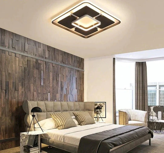 Modern Living Room Ceiling Lights For Bedroom Support Remote Control Led Surface Mount Lamps