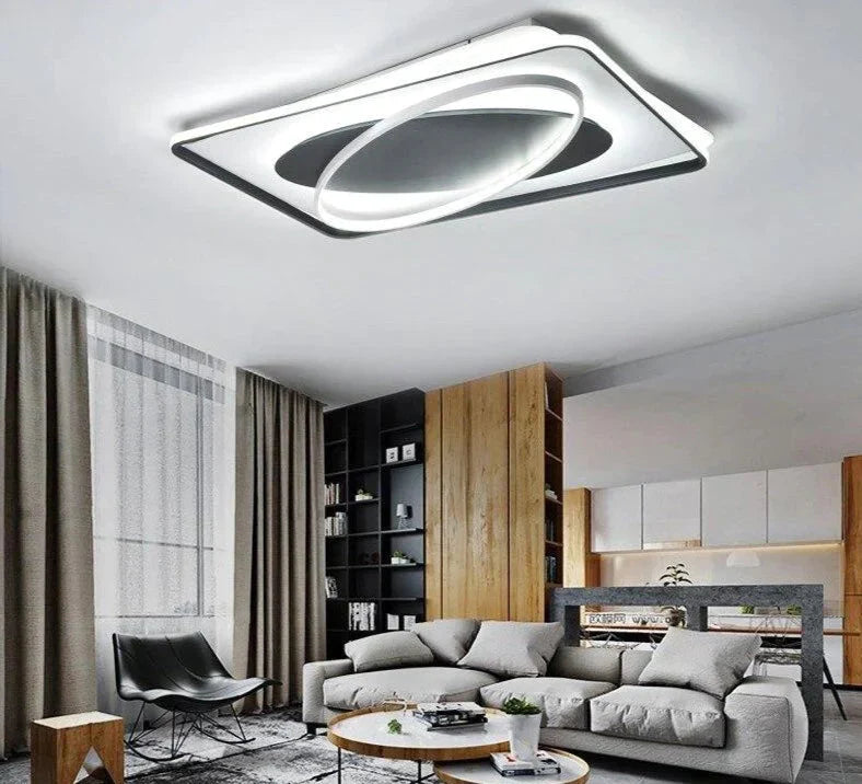 Modern Acrylic Ceiling Lights For Bedroom Support Remote Control Led Surface Mount Lamps